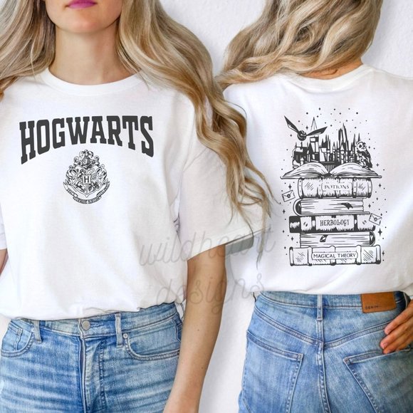 Warner Bros. | Shirts | Nwt Harry Potter Hogwarts Tshirt Large In Maroon